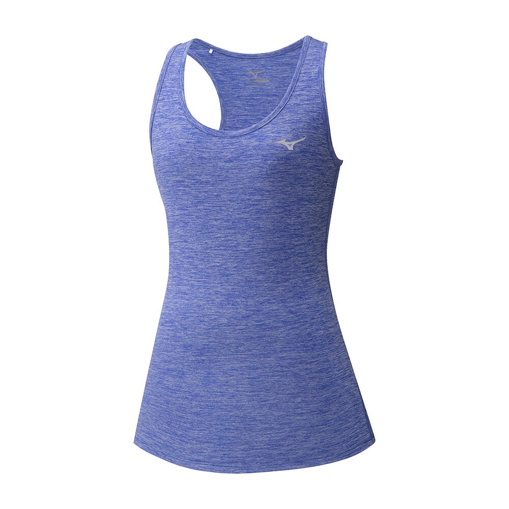 Mizuno Women's Tank Tops Impulse Core Tank Blue - APTVRIG-82